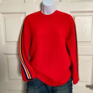 Dupont brand bright red vintage sweater size small